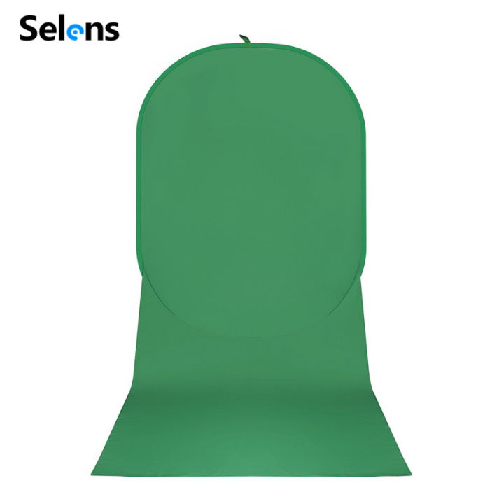 Selens Green Screen Chromakey Backdrops Photography Background Portable  Fold Reflector for Live broadcast YouTube Video Studio Round 