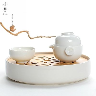Support wholesale Bamboo ceramic mini rectangular small tea tray Japanese-style water storage office portable tea sea tray dry bubble table size special