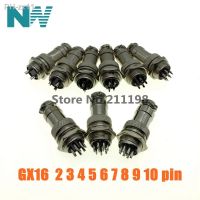 1Set Gx16-2/3/4/5/6/7/8/9/10 Pin Male Female Diameter 16Mm Wire Panel Connector Gx16 Circular Connector Aviation Socket Plug