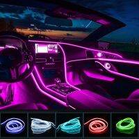 Led Strip 12V Car Interior Ambient Lights Flexible EL Wire Neno Decorative Lamps For Ford Mondeo MK4 Focus MK2 Fiesta MK6 Escape