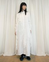 Rotsaniyom White Maxi Shirt Dress