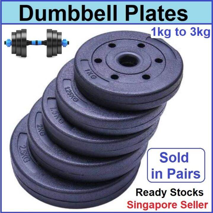 Dumbbell Plates Dumb Bell Handle with Locking Screws Dumbbell to