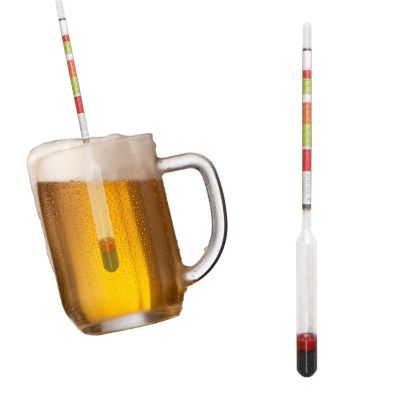 【Hot item】 2ชิ้นสามขนาดไฮโดรมิเตอร์ตนเองต้มน้ำตาลเมตรวัดสำหรับการต้มเบียร์ที่บ้านทำ Mead Ale Craft Cid