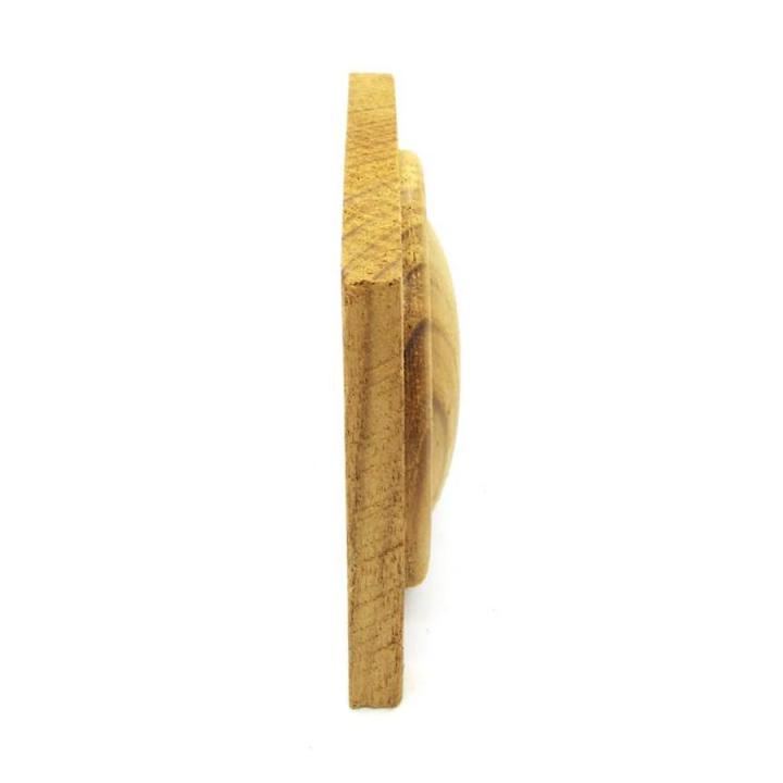 ปิรามิดไม้สัก-ทรงปิรามิดกลม-ขนาด-4x4-นิ้ว-ผลิตจากไม้สักแท้-โชว์ลายไม้สักชัดเจนสวยงาม-ใช้ตกแต่งเฟอร์นิเจอร์ไม้-1ชิ้น