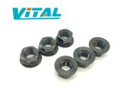 Vitaltitanium Titanium Nuts M10x1.25หน้าแปลน Hex Nut Titanium Alloy Nut สำหรับจักรยานรถจักรยานยนต์รถ Titanium หน้าแปลน Nut Ti Nut 1ชิ้นราคา