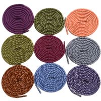 Coolstring Athletic Sneakers Shoe Laces Round Colorful Polyester Shoelace Unisex Outside Sports Personality Fitness