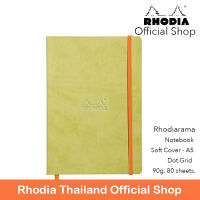 Rhodiarama : Notebook Soft Cover - A5 Anise Green (4562)Dot Grid สมุดจดบันทึกจากฝรั่งเศส นำเข้าโดย RhodiaThailand