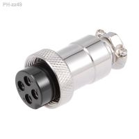 1pcs 20mm 4P 7A DF20 Aviation Connector Waterproof Female Wire Panel Power Chassis Metal Fittings Connector Aviation Plug Socket