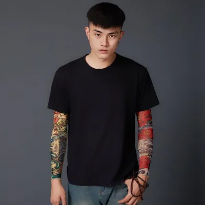 1/2pcs Tattoo Flower Arm Summer Sun Riding Sleeve Cooling Arm Sleeves Outdoor Sport UV Arm Protective Cover Cycling Equipment