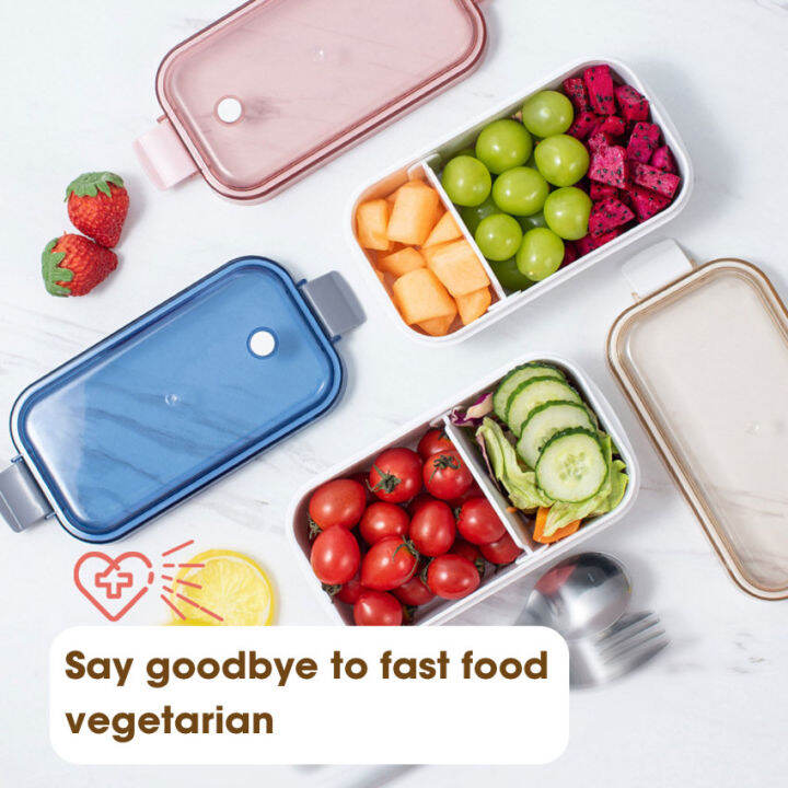 Portable Lunch Box Microwave Safe Plastic Bento Box With Compartments