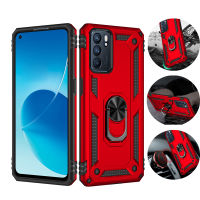 Shockproof Phone Case For OPPO Reno 4Lite 4F 5F 5Lite 5Z 2Z 6 Anti-Fall Ring Protective Cover For OPPO Realme C21 F19 F17 Pro