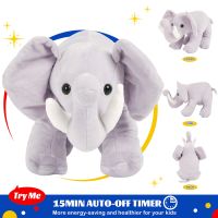 Hot Glow Guards Musical Light-Up Elephant ตุ๊กตาสัตว์ LED Soft Plush ของเล่นไฟกลางคืน Lullaby ของขวัญคริสต์มาสสำหรับเด็กผู้หญิง