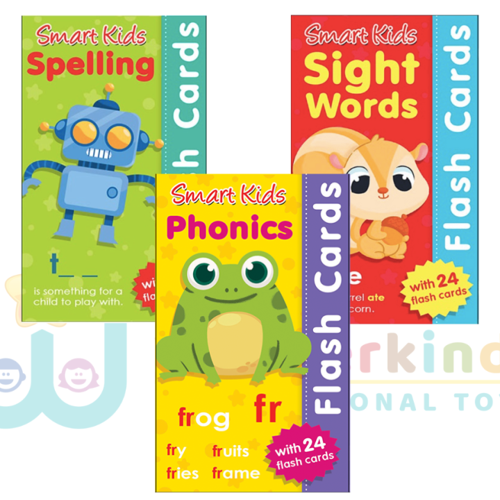 SMART KIDS FLASH CARDS (SIGHT WORDS, PHONICS, SPELLING) | Lazada PH