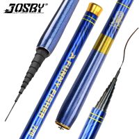 JOSBY Carbon Telescopic Fishing Rod Ultra-light Stream Hand Pole Carp Feeder Tenkara 2.7/3.6/4.5/5.4/6.3/7.2M  pesca