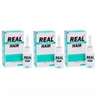 ?สินค้าขายดี? REAL HAIR ปลูกผม หนวด คิ้ว และบำรุง 12ML. 3ขวด