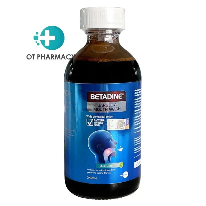 Betadine Gargle & Mouthwash 240ml Lazada