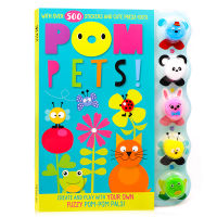 Pompon pet Sticker Activity manual game book pompets Sticker Activity Book English original picture book English Enlightenment parent-child interactive puzzle game picture book childrens interesting manual activity book