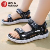 Spring Summer Brand Kids Sandals Boys Girls Beach Shoes Breathable Flat Sandals PU Leather Children Outdoor Shoes Size 28-40