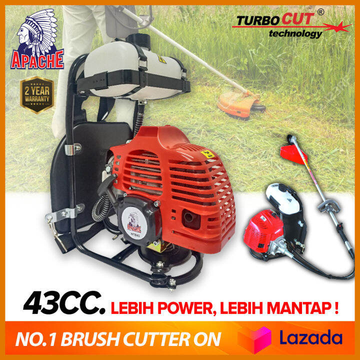 APACHE TurboCUT® TB43 | BG430DT | BG430 | Backpack Brush Cutter Grass ...