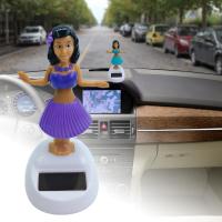 Special Offers Solar Dancing Beach Girl Automatic Swing Car Interior Ornament Dashboard Decor