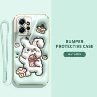 เคสโทรศัพท์สำหรับ Xiaomi Redmi Note 12 Pro Plus 4G 5G Note 12 Pro + Redmi Note 12 Turbo Note 12 Turbo Speed Xiaomi POCO X5 Pro 5G กระต่ายน่ารักการ์ตูนลายสุนัข Pacha ฝาครอบด้านหลังกันกระแทกป้องกันรอยขีดข่วนเคสหล่นสายคล้อง