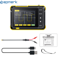 Lepmerk เครื่องแสดงคลื่นกระแสไฟฟ้าดิจิตอลมือถือขนาดเล็กออสซิลโลสโคปแบบพกพา400V การวัดแรงดันไฟฟ้า200KHz 2.5มิลลิเซคอน/วินาที Oscilloscope แบบเรียลไทม์2.8หน้าจอขนาดนิ้วอุปกรณ์ออสซิลโลสโคปอเนกประสงค์พร้อมฟังก์ชั่นอัปเกรดเฟิร์มแวร์