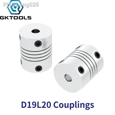 D19L25 Aluminum Z Axis Flexible Coupling 3mm 4mm 5mm 6mm 6.35mm 8mm 10mm For Stepper Motor Coupler Shaft Couplings 3D Printer