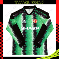 Manchester United 1990 Goalkeeper Vintage Jersey เสื้อฟุตบอลแมนยูย้อนยุค SHARP เสื้อโกล์ดแมนยูย้อนยุค