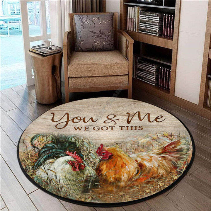 rooster-circle-round-shape-floor-mat-3d-rug-non-slip-mat-dining-living-room-soft-bedroom-car-03