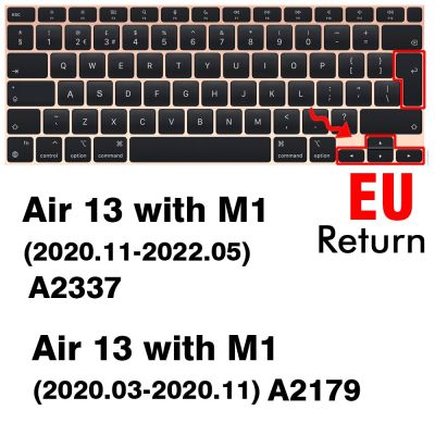 (อุปกรณ์เสริมแป้นพิมพ์ใหม่) แผ่นครอบแป้นพิมพ์สำหรับ Macbook Air 13 M2 Pro 13 M1 Pro 14 16 Max เคสป้องกันผิวซิลิโคน A2337 A2338 A2442 A2779 A248 A2681