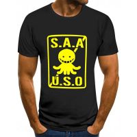 เสื้อยืดโอเวอร์ไซส์ใหม่สไตล์ขายร้อน Anime Korosensei - SAA - USO พิมพ์เสื้อแขนสั้นS-3XL  LUT2