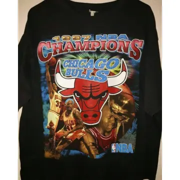 Vintage 1997 Chicago Bulls Bootleg Rap Tee T-Shirt Size Men’s Large