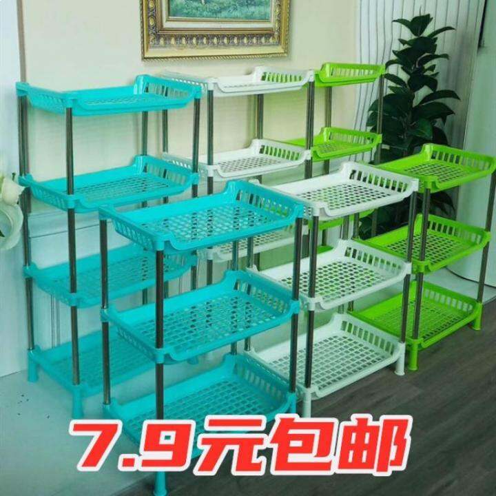 , plastic shelf kitchen multilayer desktop storage small simple mini