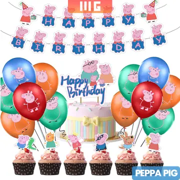 Decoración pepa pig  Peppa pig birthday decorations, Peppa pig birthday  party decorations, Pig birthday decorations