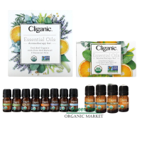 Cliganic น้ำมันหอมระเหย Set 8 /Set 4 ออร์แกนิก ขนาด 5 ml ช่วยปรับสมดุลอารมณ์ คลายความเครียด