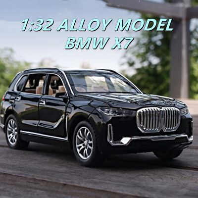 1:32 BMW X7 SUV Alloy Car Model Diecasts &amp; Toy Vehicles Metal Car Model Simulation Sound And Light Collection Childrens Toy Gift