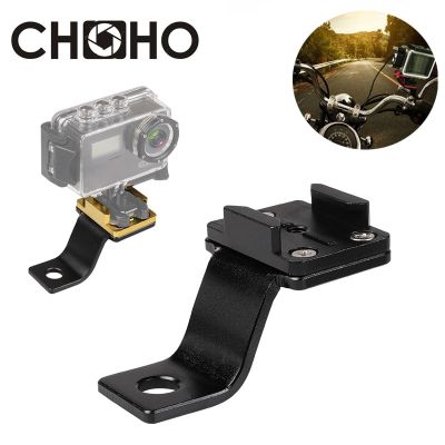 ที่ยึดฉากอะลูมิเนียมมอเตอร์ไซค์กระจกมองหลังอุปกรณ์เสริม Gopro Hero 8 7 5 6 4 Sjcam Xiaomi Yi 4K Lite