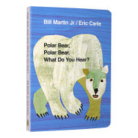 Polar bear polar bear what do you hear English original picture book polar bear what do you hear on paper Liao Caixing book list Eric Carle, grandfather Carl, children aged 1-6