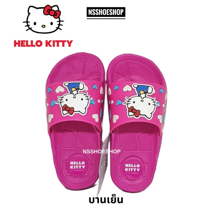 รองเท้าแตะเด็กผู้หญิง-ฮัลโหล-คิตตี้-hello-kitty-ลิขสิทธิ์แท้-แบบสวม-รุ่น-ktl-524-ชมพู-บานเย็น-มิ้นท์-size-24-35