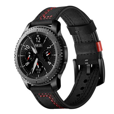 [ขายดี] 22สายนาฬิกาเอ็มเอ็มสำหรับนาฬิกา Samsung Galaxy 46มม. สาย S3เกียร์สายรัดชายแดน Correa Amazfit Gtr 47มม. 47นาฬิกา Huawei Gt สายหนัง