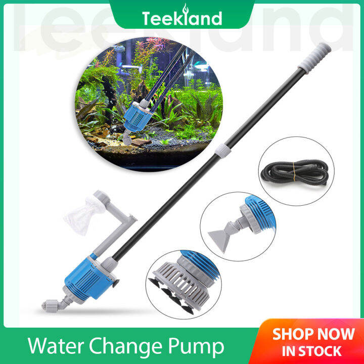 Teekland 28W Fish Tank Electric Water Changer Pump Small Sewage Suction ...