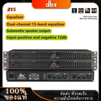 DBX EQ 215 อีควอไลเซอร์ อีควอไลเซอร์อิเล็กทรอนิกส์ โปรเซสเซอร์เสียง การแสดงบนเวที การประชุม, ลดเสียงรบกวนเบสหนัก 1U equalizer