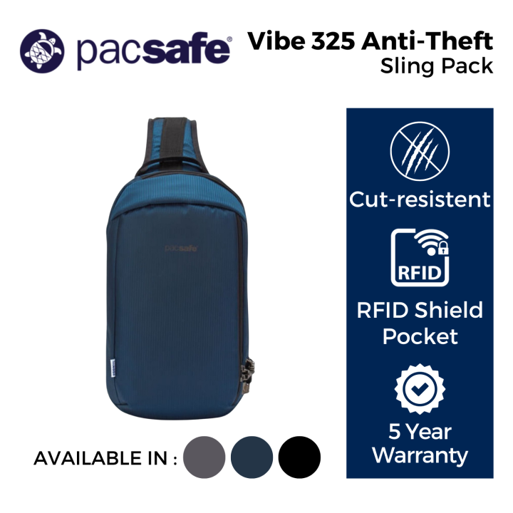 Pacsafe Vibe 325 Anti-Theft Sling Pack ECONYL (Ocean)