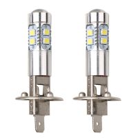 2Pcs Car Fog Lamp 100W H1 LED Headlight Bulbs 6000K 2835 SMD 10LED Super Bright Car High Low Beam Motorcycle Headlights