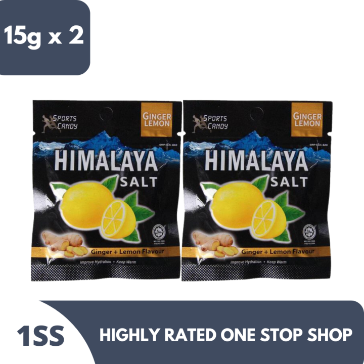 Himalaya Salt Ginger Lemon Candy 15g x 2 Lazada PH