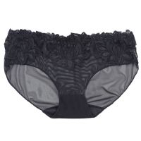 【HODRD】Women Underwear Mesh Comfort Sheer Sexy Briefs Lace Low Rise Panties See Through【Fashion】