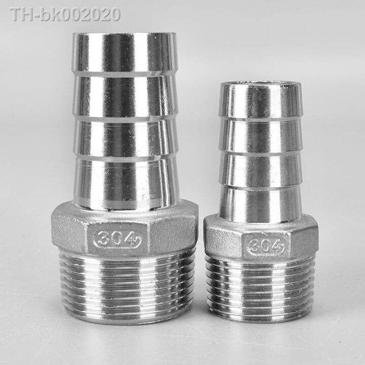 6mm-8mm-10mm-12mm-1-2-1-4-3-8-1-8-304-stainless-steel-bsp-male-thread-pipe-fitting-barb-hose-pagoda-joint-coupling-connector