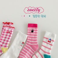 Children Socks 3-12T Girls Fancy Lace Calf Socks Autumn Cotton Socks Baby Boys Sport Sock