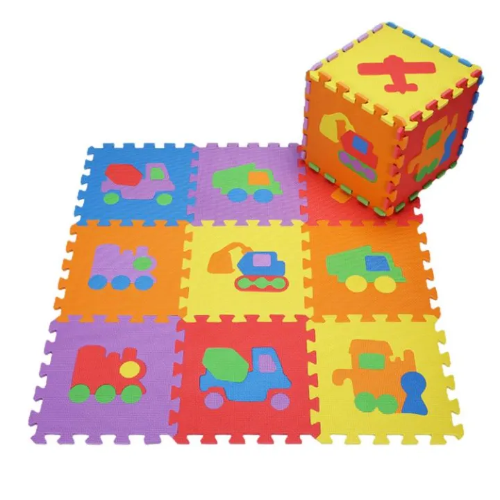 Kids Foam Play Mat Interlocking Fruits And Numbers Floor Puzzle 10