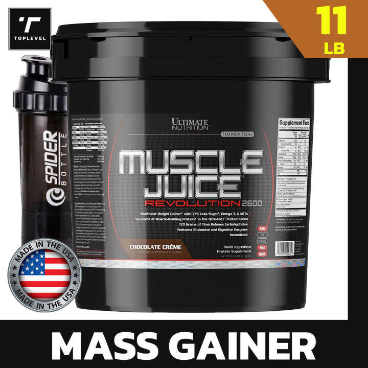 Ultimate Nutrition Muscle Juice Revolution 2600 Mass Gainer 11lb เวย์
